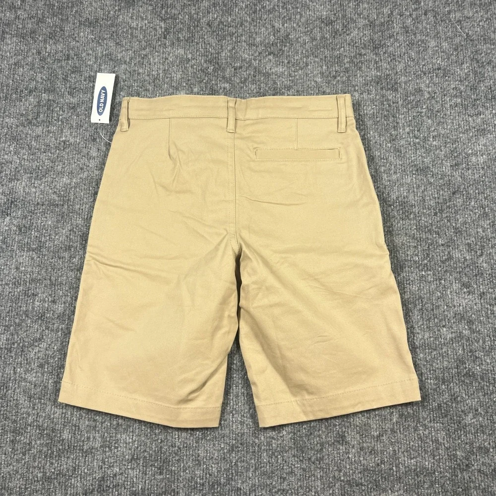 Old Navy Built in Flex Chino Shorts‎ Kids 8 Beige Stretch Mid Rise Lot of 2